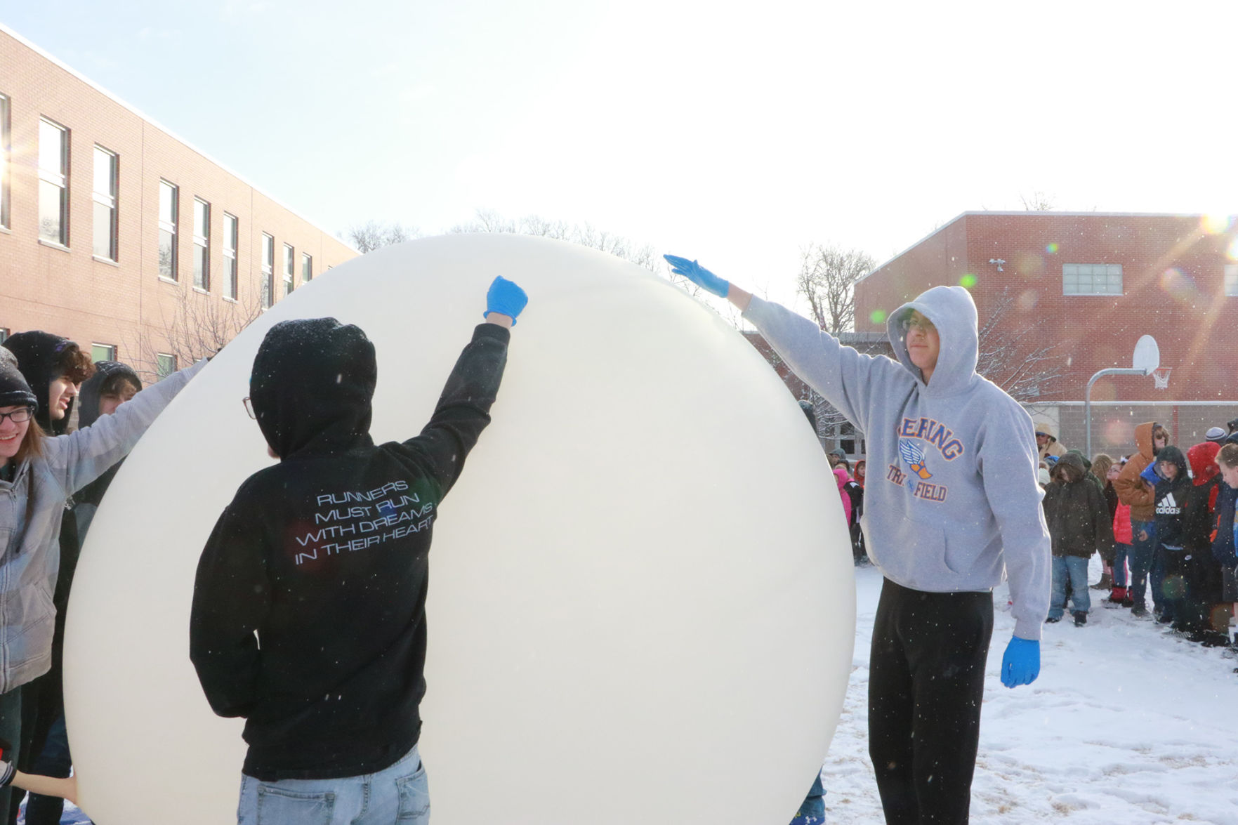 PHOTOS: Weather balloon launch at Lincoln Elementary